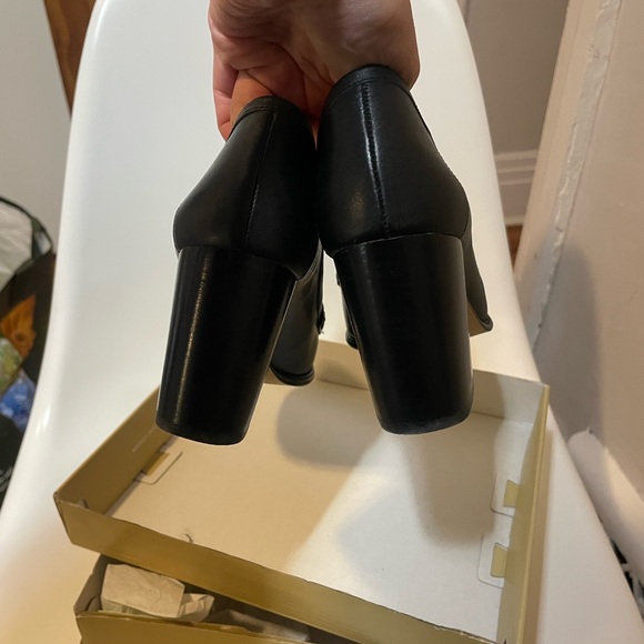 Michael Kors Black Leather Loafers for Women - Picture 6 of 7